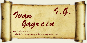 Ivan Gagrčin vizit kartica